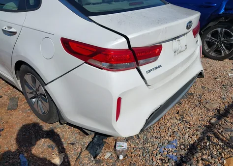 2017 Kia Optima Hybrid z USA, uszkodzony, nr VIN KNAGT4LE7H5010430